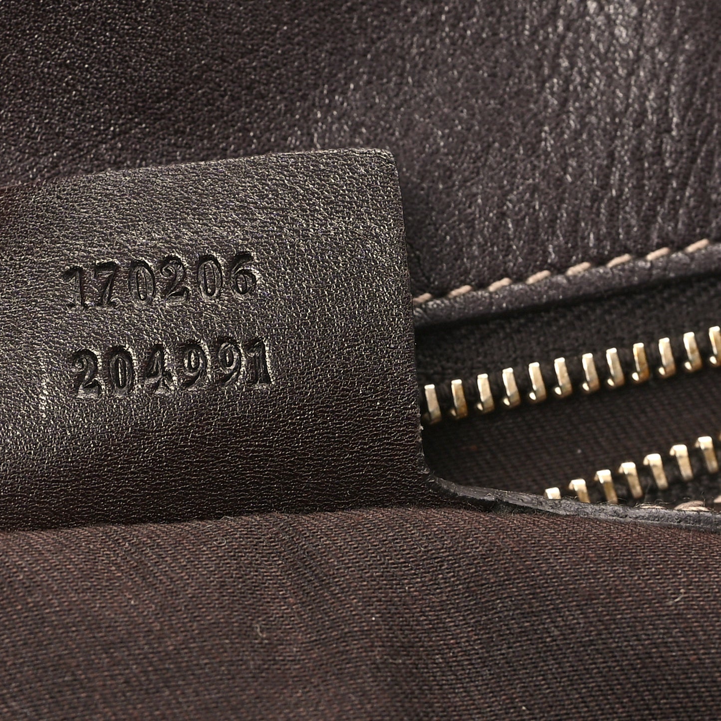 Monogram Peggy Braided Tote Dark Brown