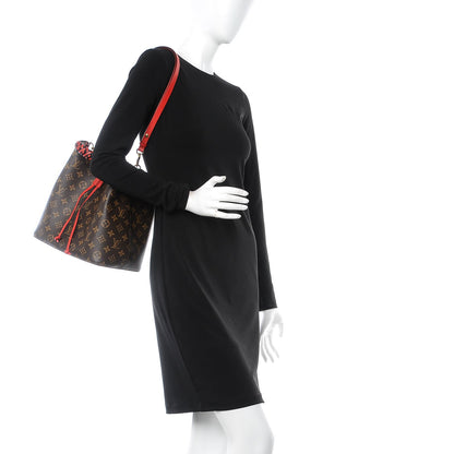 Louis Vuitton Monogram Braided Neonoe Coquelicot 2 of 8