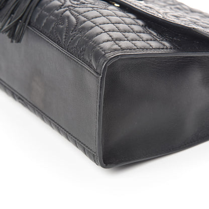Versace Nappa Barocco Quilted Vanitas Medea Shoulder Bag Black 9 of 9