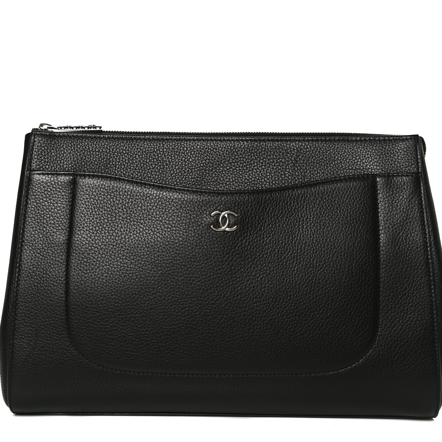 Chanel Grained Calfskin Large Neo Executive Cosmetic Case Black 7 of 12