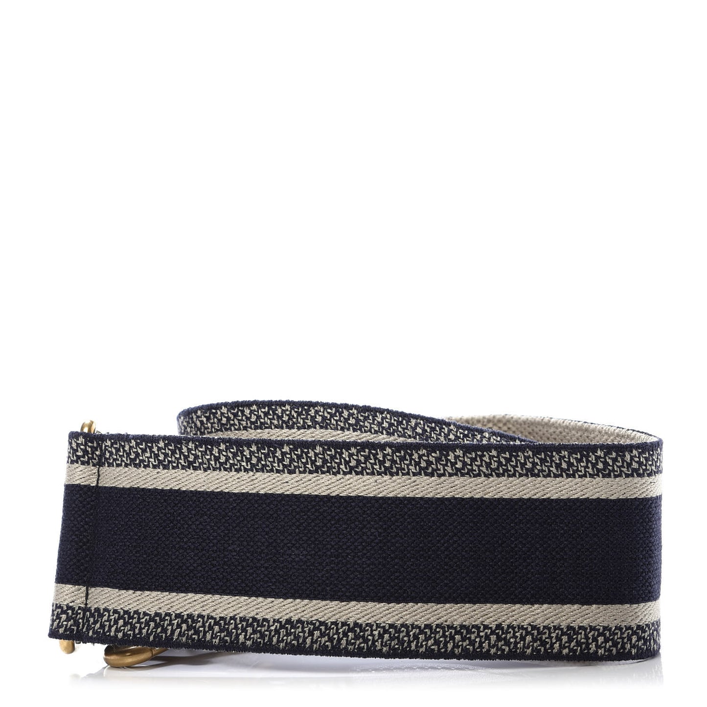 Canvas Embroidered Shoulder Strap Blue