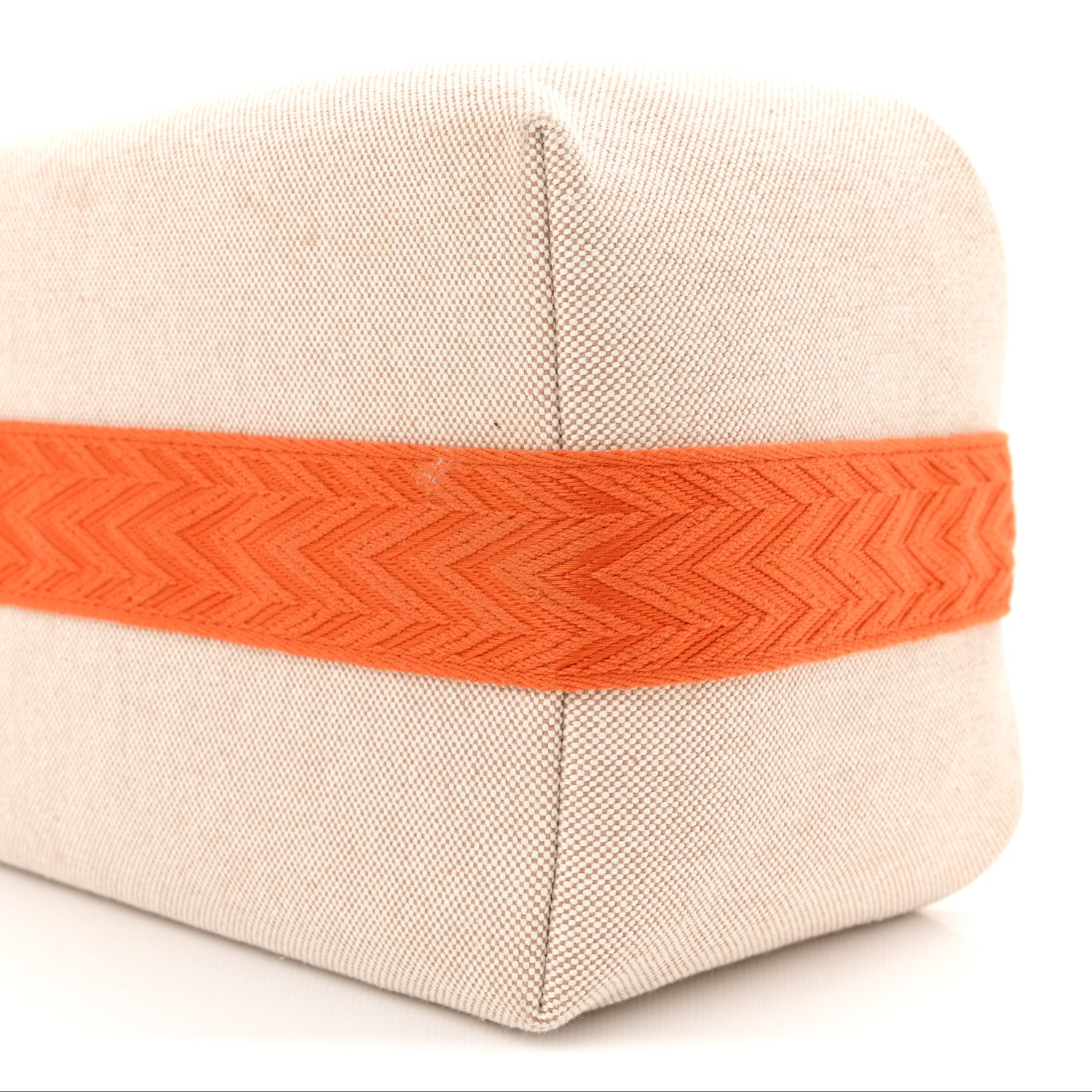 Hermes Canvas Large Bride-A-Brac Pouch Natural Orange 9 of 9