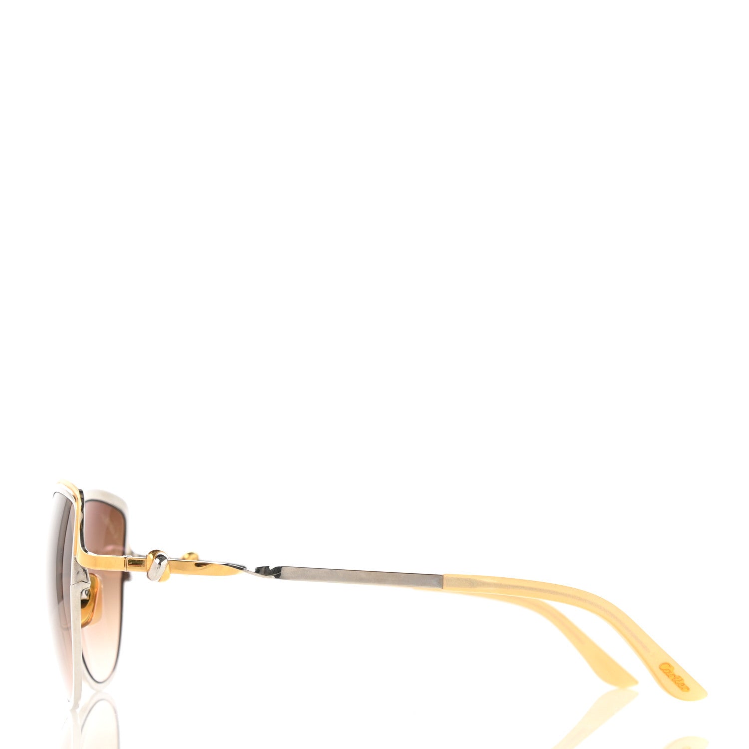 Cartier Metal Trinity Sunglasses CT0089S Brown 3 of 7