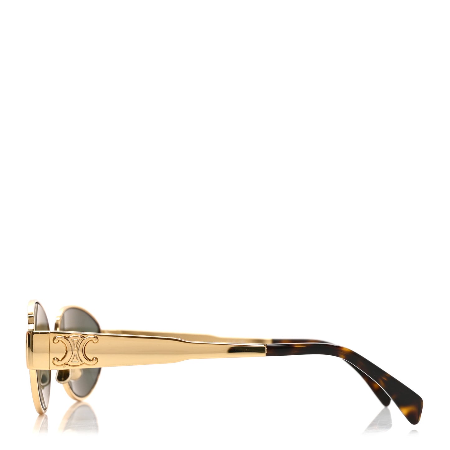 Metal Triomphe 01 Sunglasses Gold Green Gold Green