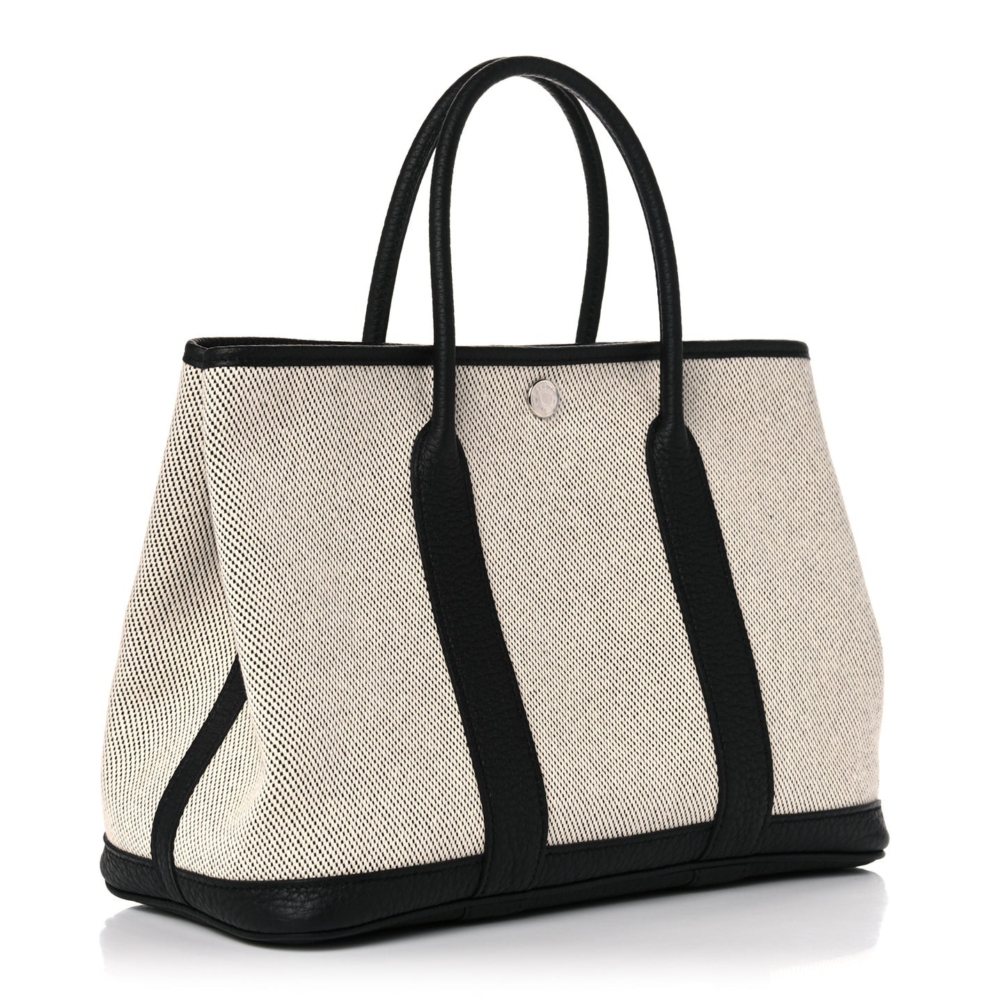 Twill H Negonda Garden Party 30 TPM Tote Ecru Black