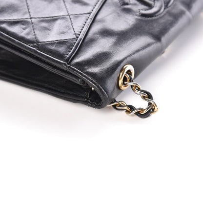 Chanel Lambskin Quilted CC Small Single Flap Black 15 of 16
