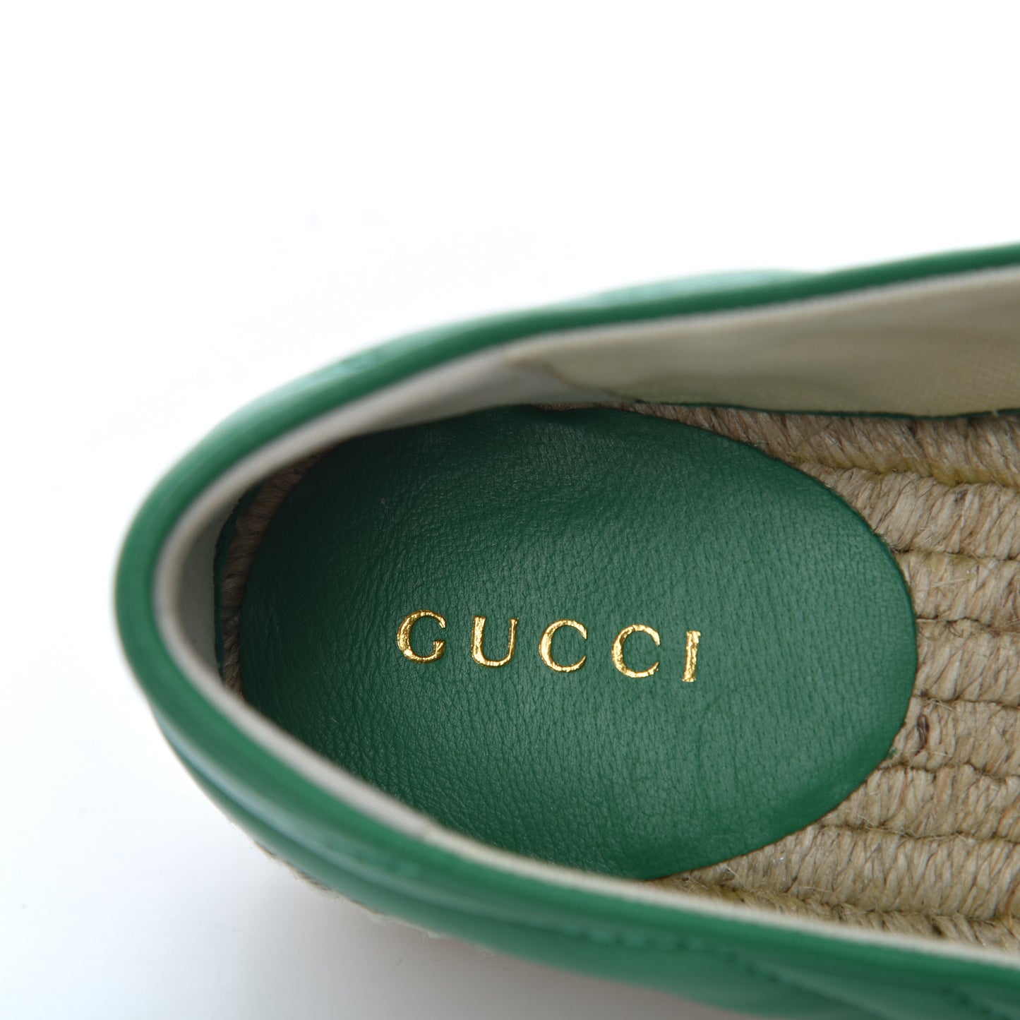 Nappa Matelasse GG Marmont Espadrilles 35.5 New Shamarock