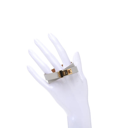 Hermes Swift Mini Dog Double Tour Bracelet T2 Gris Perle 2 of 6
