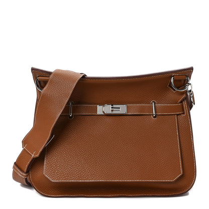Hermes Taurillon Clemence Jypsiere 28 Gold 1 of 8