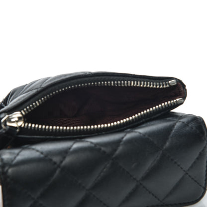 Chanel Lambskin Quilted Coin Purse Black 5 of 7