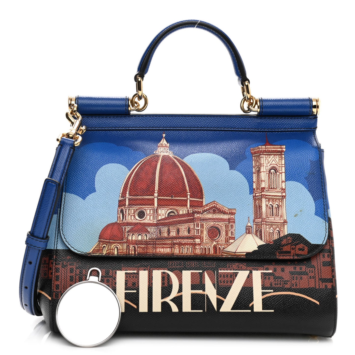 Dauphine Firenze Printed Medium Miss Sicily Satchel Multicolor