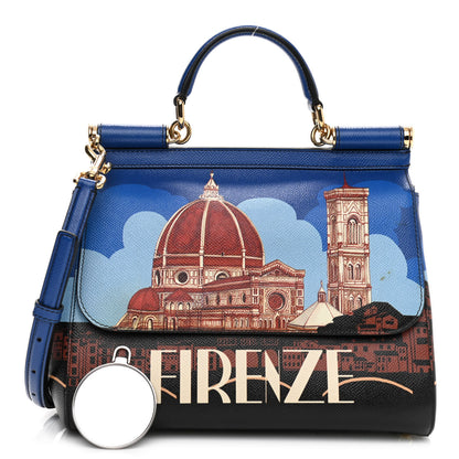 Dolce & Gabbana Dauphine Firenze Printed Medium Miss Sicily Satchel Multicolor 1 of 10