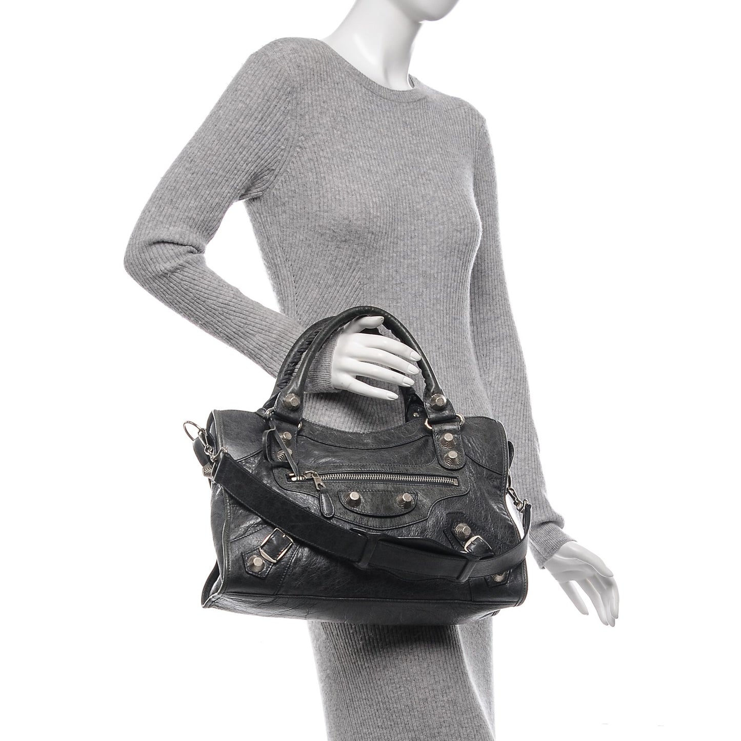 Agneau Giant 21 Silver Hardware City Anthracite