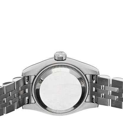 Rolex Stainless Steel 18K White Gold 26mm Oyster Perpetual Datejust Watch Pink Roman 179174 4 of 4