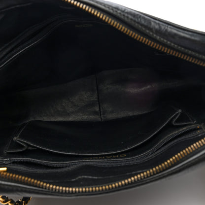 Chanel Lambskin Chevron Quilted Camera Case Black 5 of 10