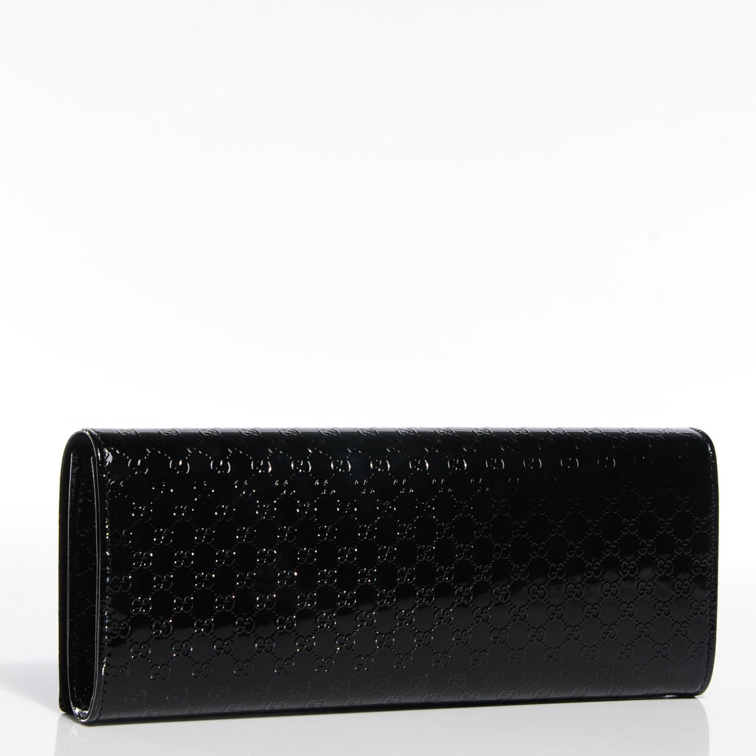 Gucci Patent Microguccissima Small Broadway Clutch Black 3 of 7