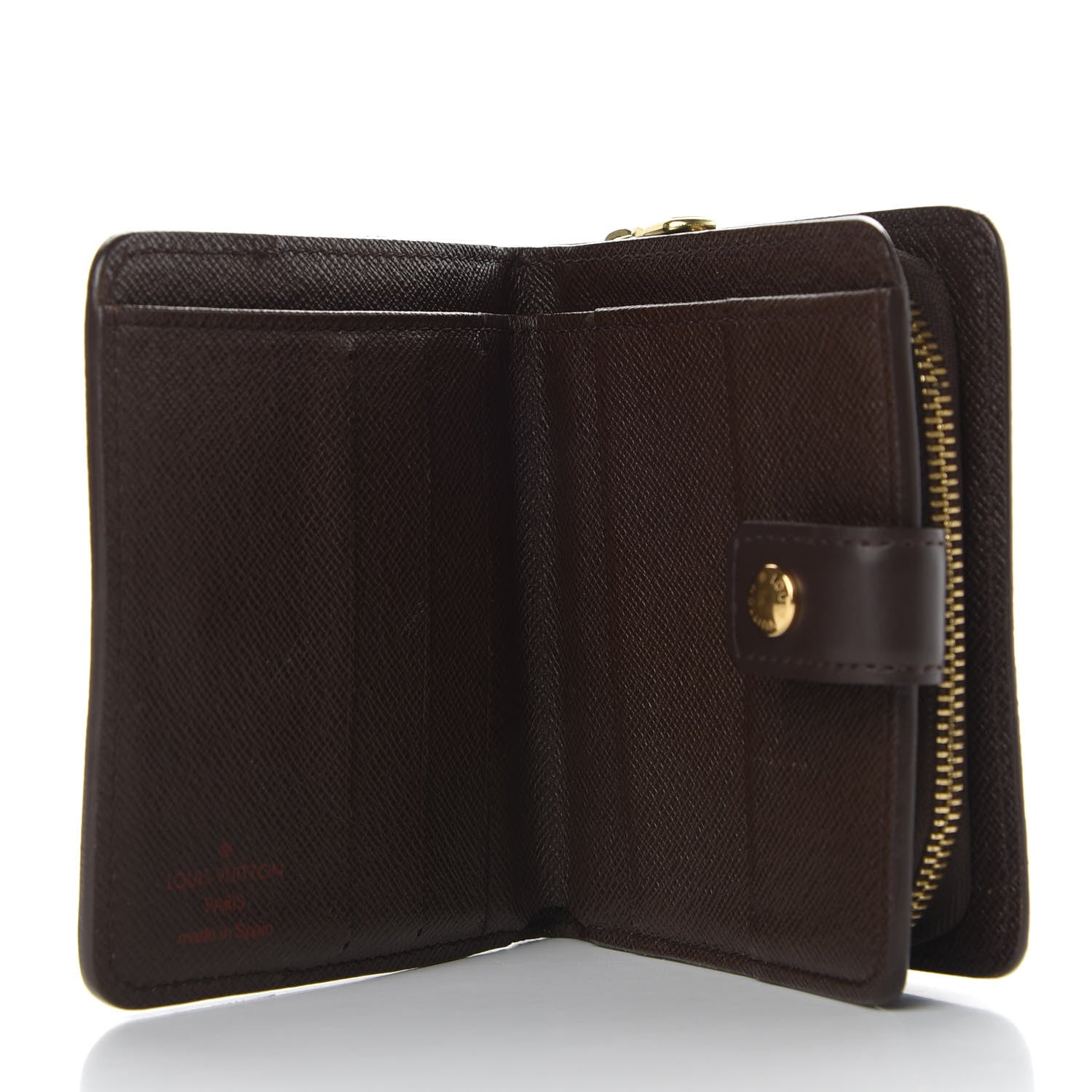 Louis Vuitton Damier Ebene Zippe Zipped Compact Wallet 5 of 7