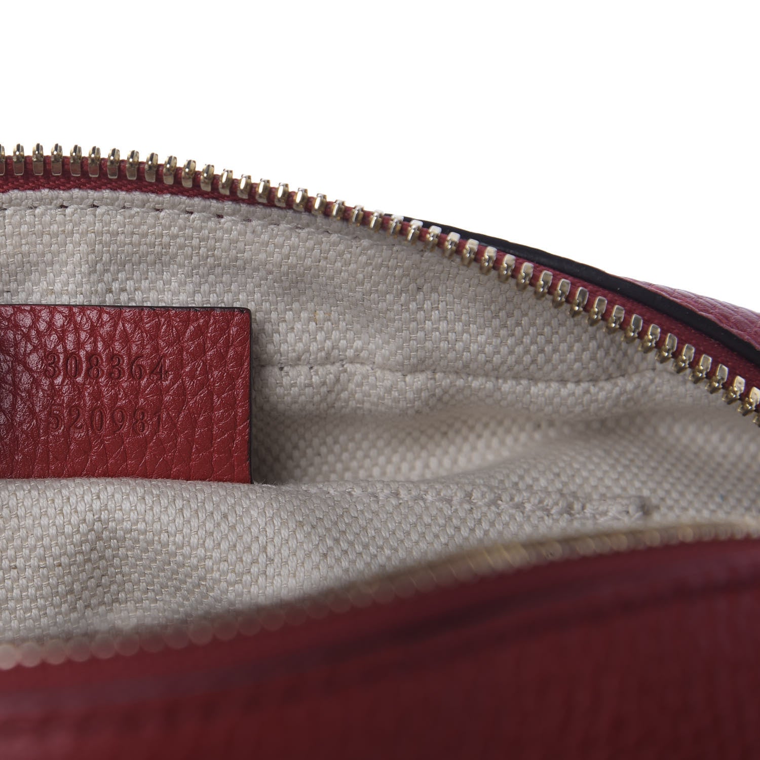 Gucci Pebbled Calfskin Small Soho Disco Bag Tabasco Red 9 of 9