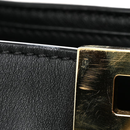 Fendi Vitello Seta Shearling FF 1974 Large Peekaboo X-Lite Black 12 of 13