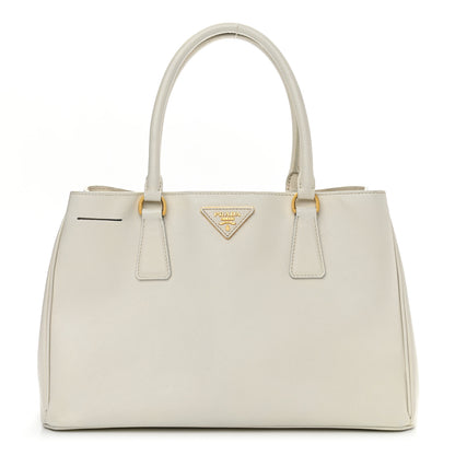 Prada Saffiano Medium Galleria Double Zip Tote Talco 1 of 11