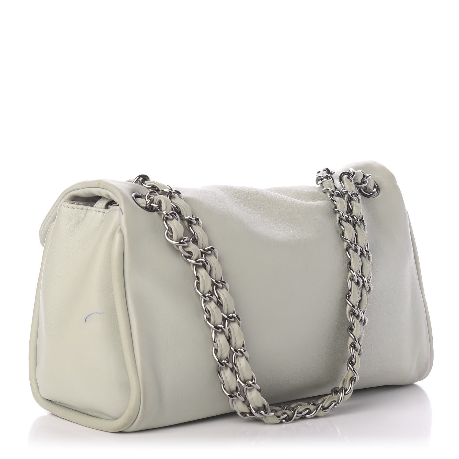Chanel Lambskin Quilted Large Mademoiselle Double Flap Light Green 3 of 12