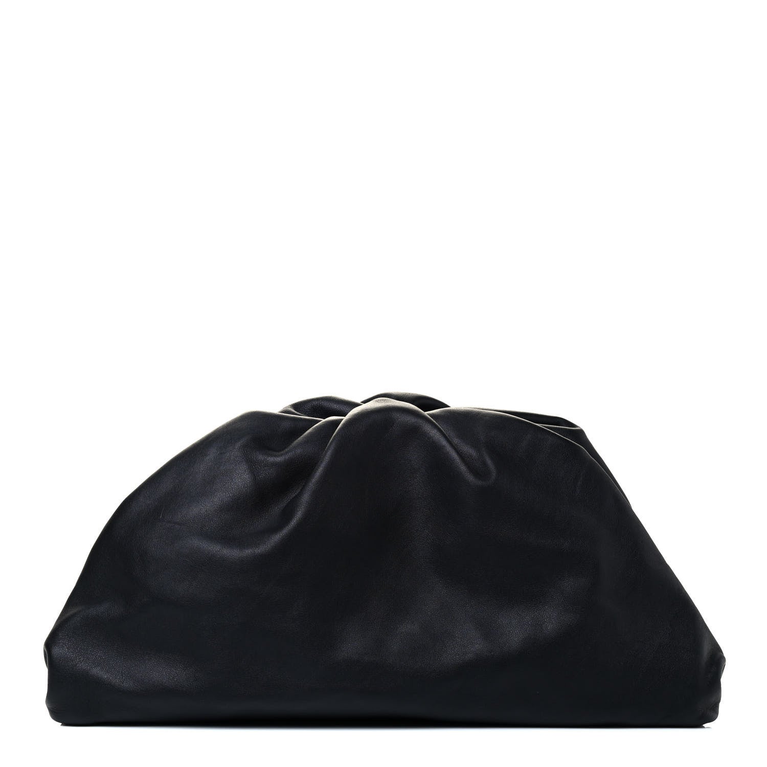 Bottega Veneta Smooth Butter Calf The Pouch Oversized Clutch Black 1 of 4