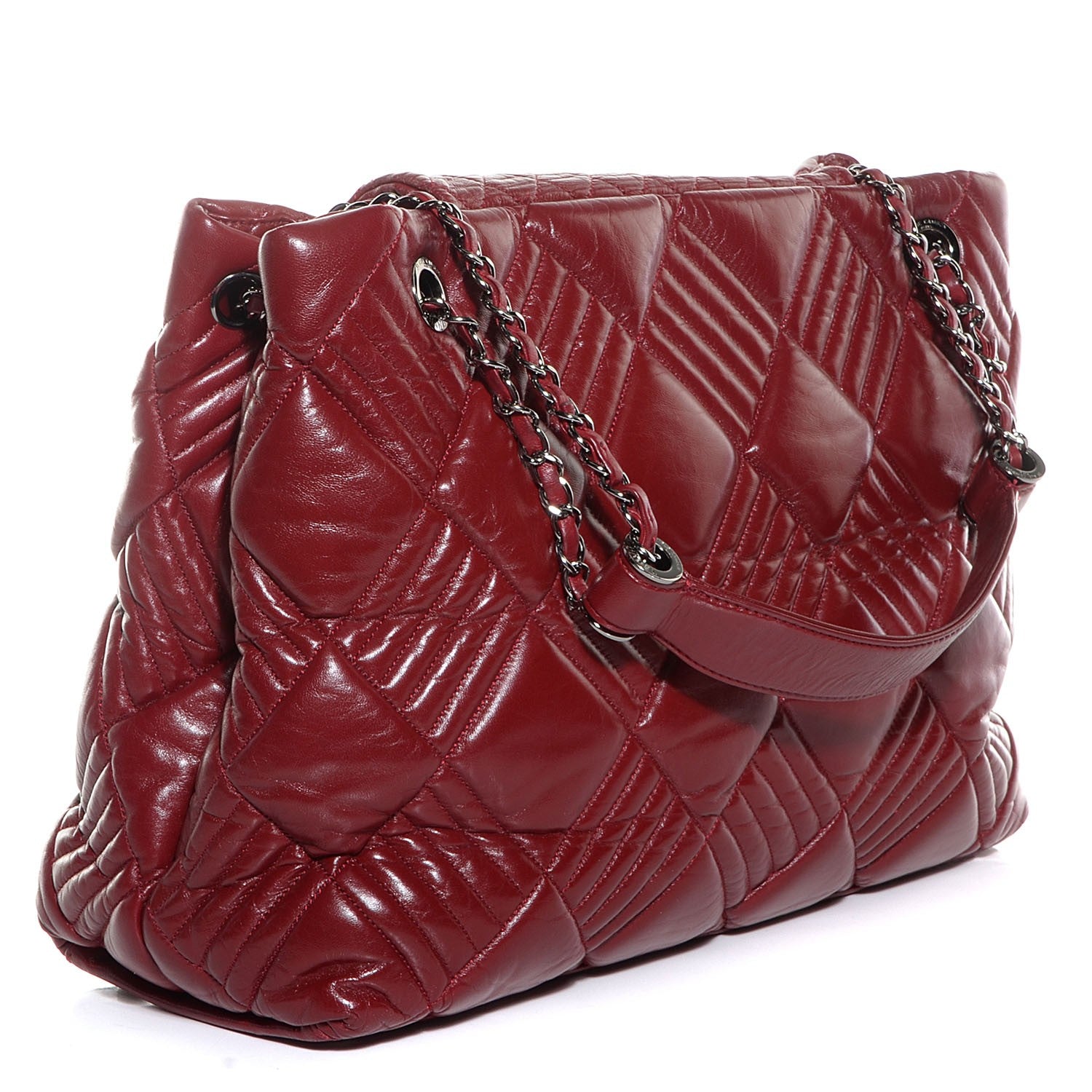 Chanel Lambskin Large In and Out Tote Red 3 of 7
