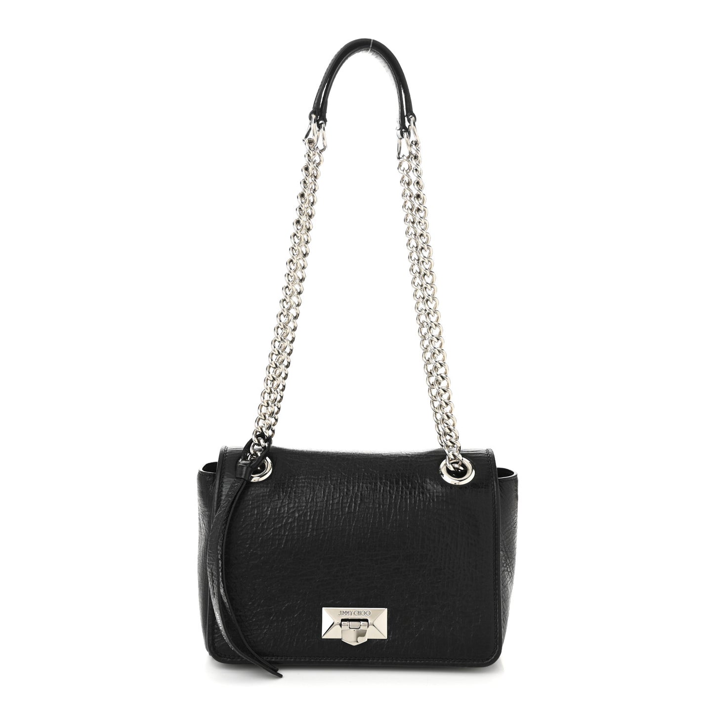 Soft Vintage Goatskin Helia Top Handle Bag Black