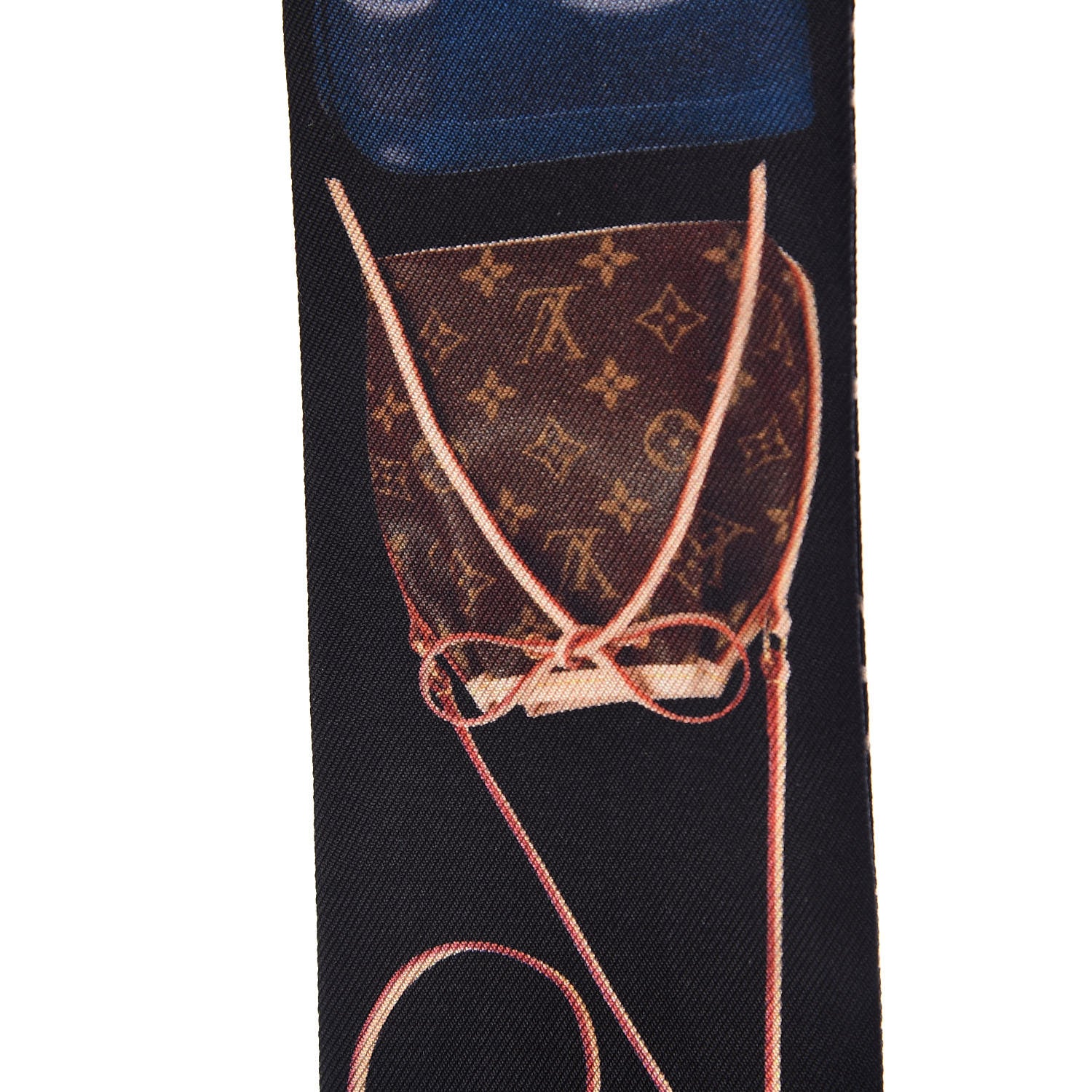 Louis Vuitton Silk Monogram Tribute To Noe BB Bandeau Black 4 of 8
