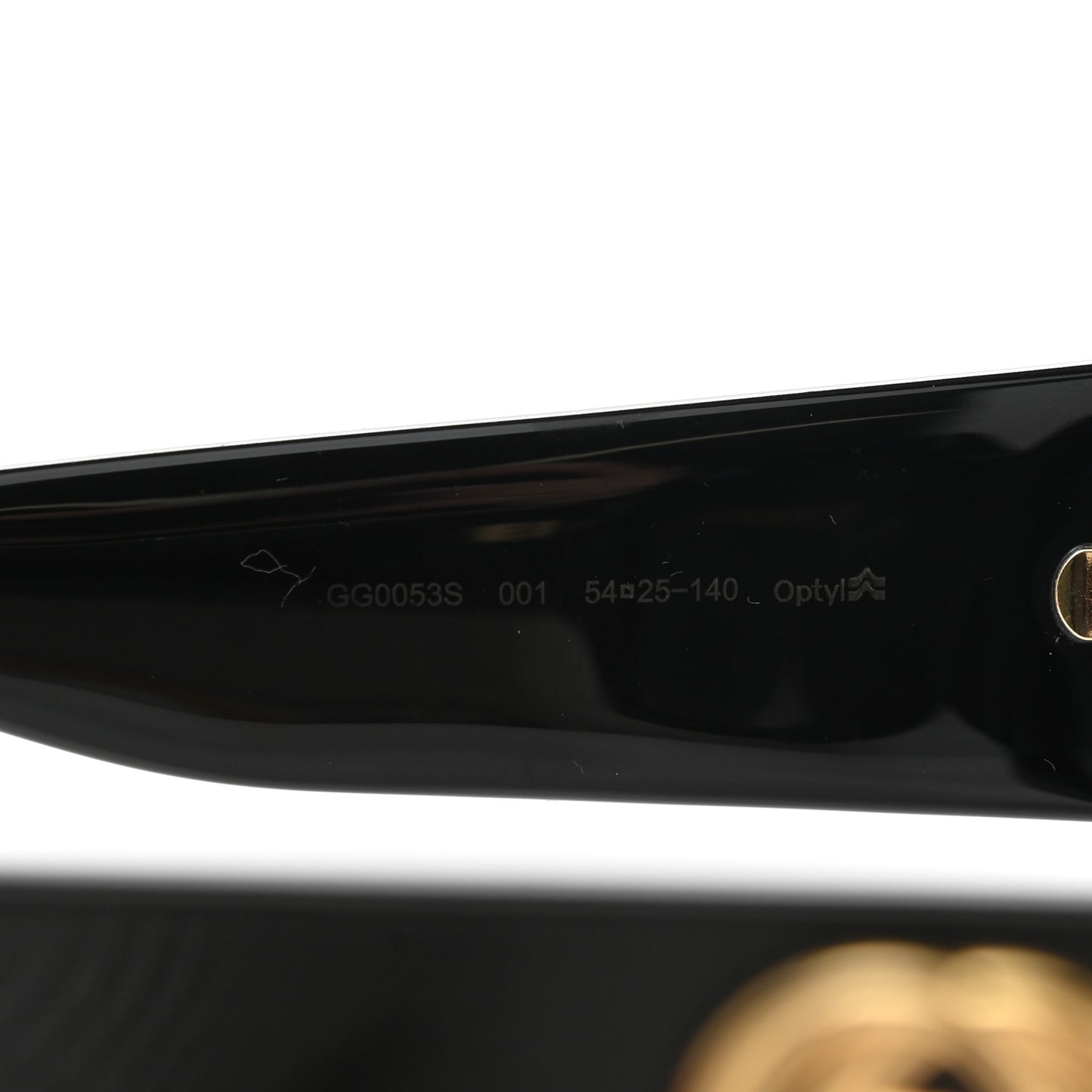 Acetate Square Frame Sunglasses GG0053S Black