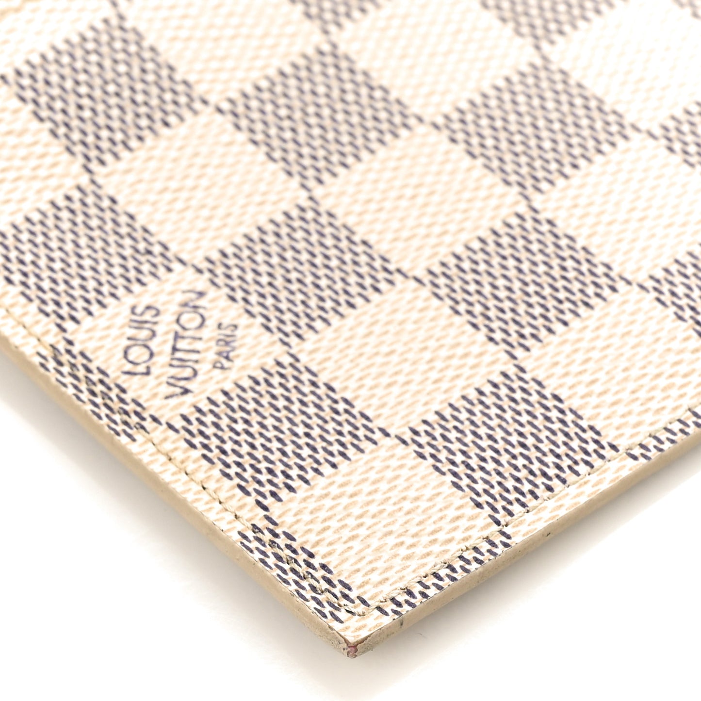 Damier Azur Felicie Chain Wallet Zippered Insert Rose Ballerine
