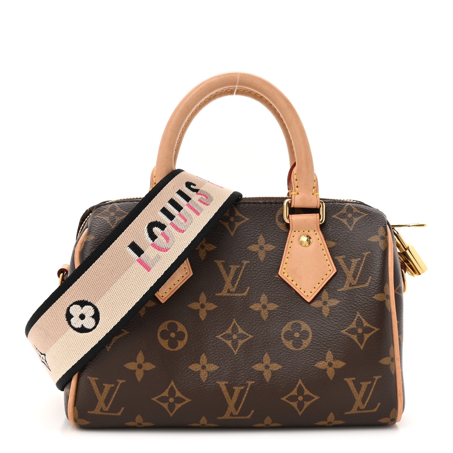 Louis Vuitton Monogram Speedy Bandouliere 20 Black 1 of 14