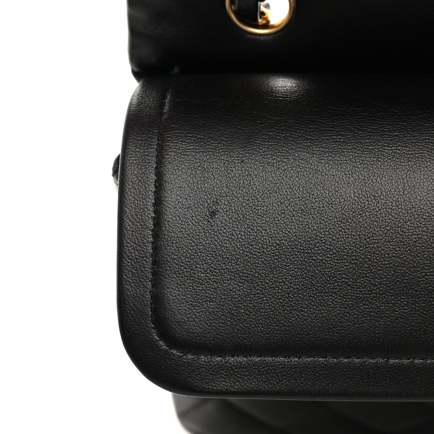 Chanel Lambskin Quilted Medium Double Flap Black 11 of 14