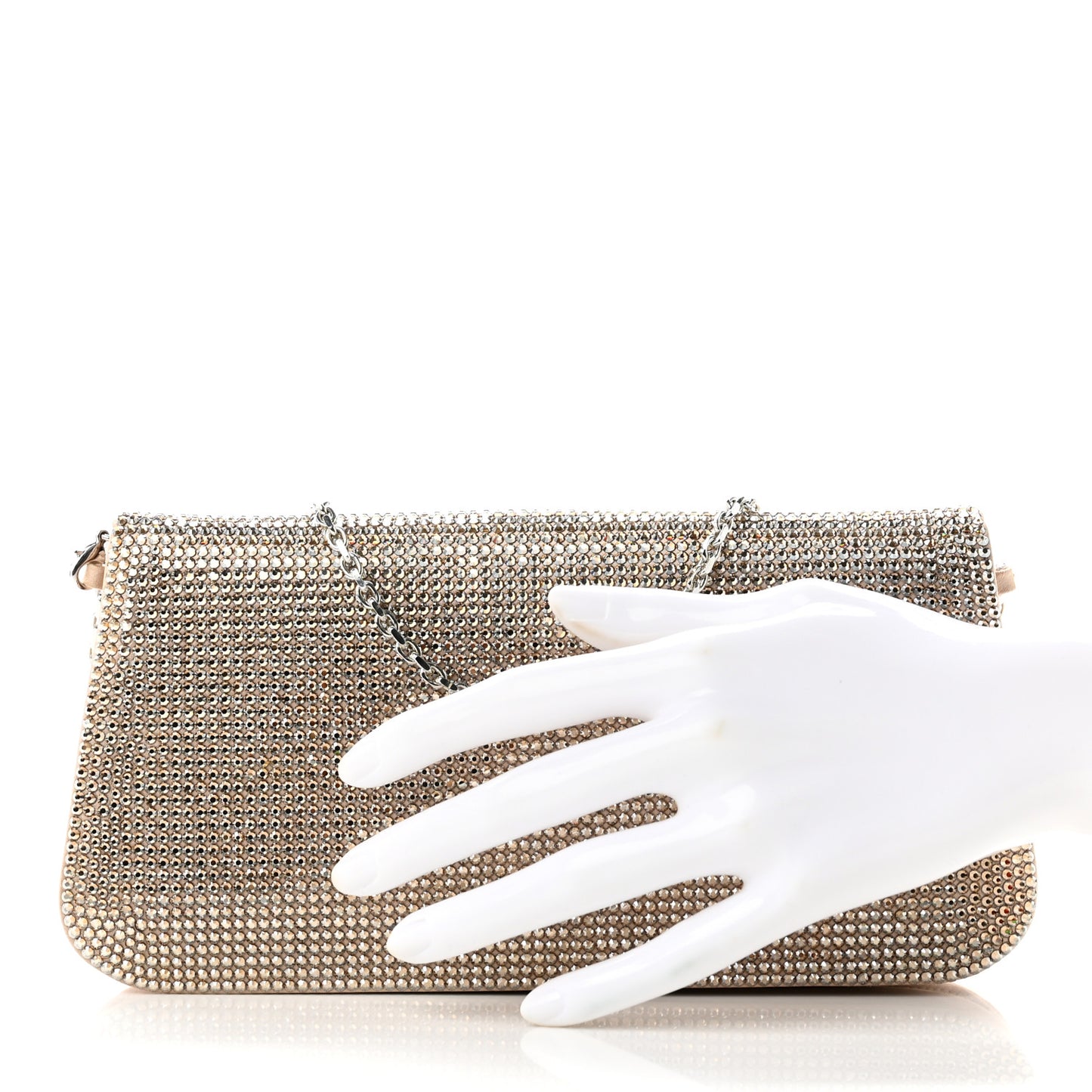 Swarovski Crystal Clutch Champagne