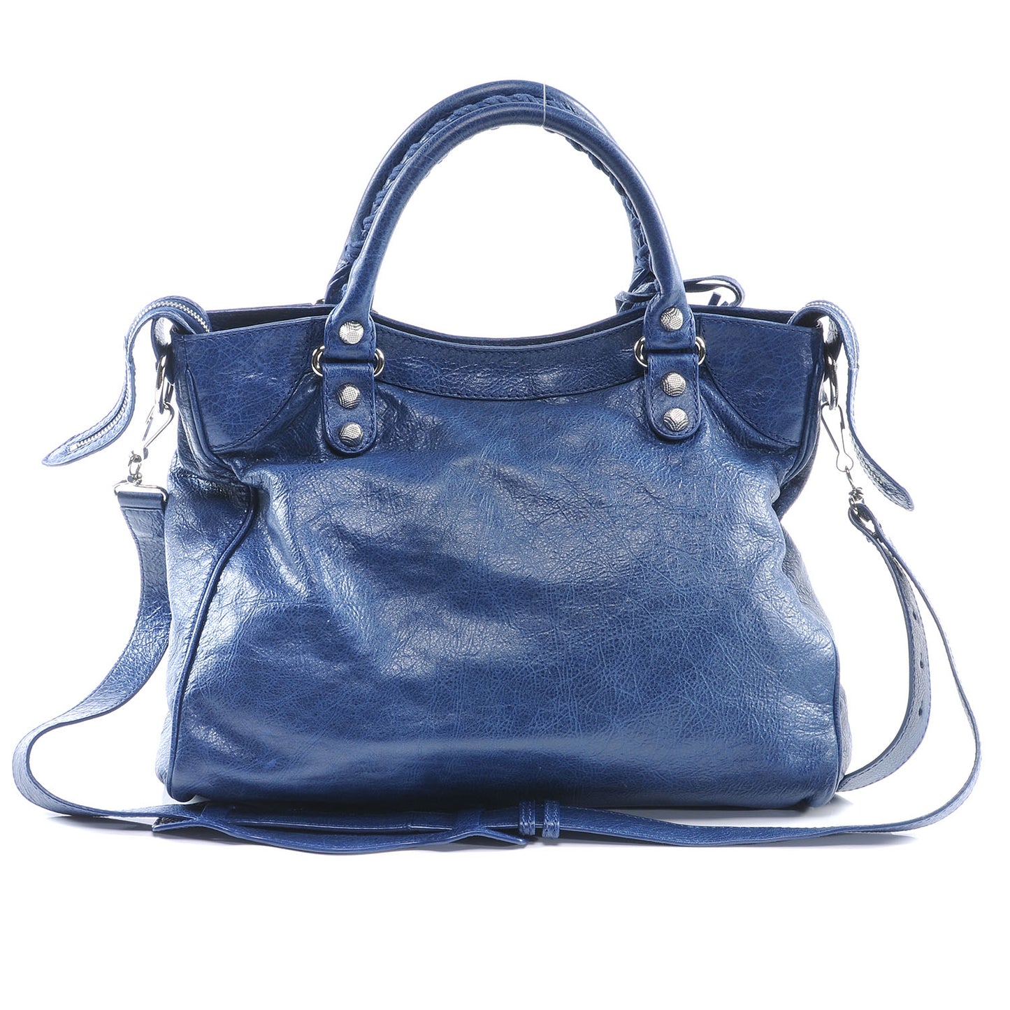 Agneau Giant 12 Silver Hardware Velo Bleu Mineral