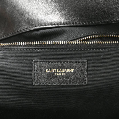 Saint Laurent Lambskin Quilted Maxi Icare Shopping Tote Black 7 of 12