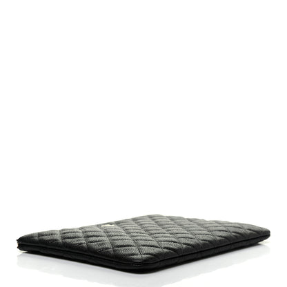 Chanel Caviar Quilted Medium Cosmetic Case Black 4 of 8