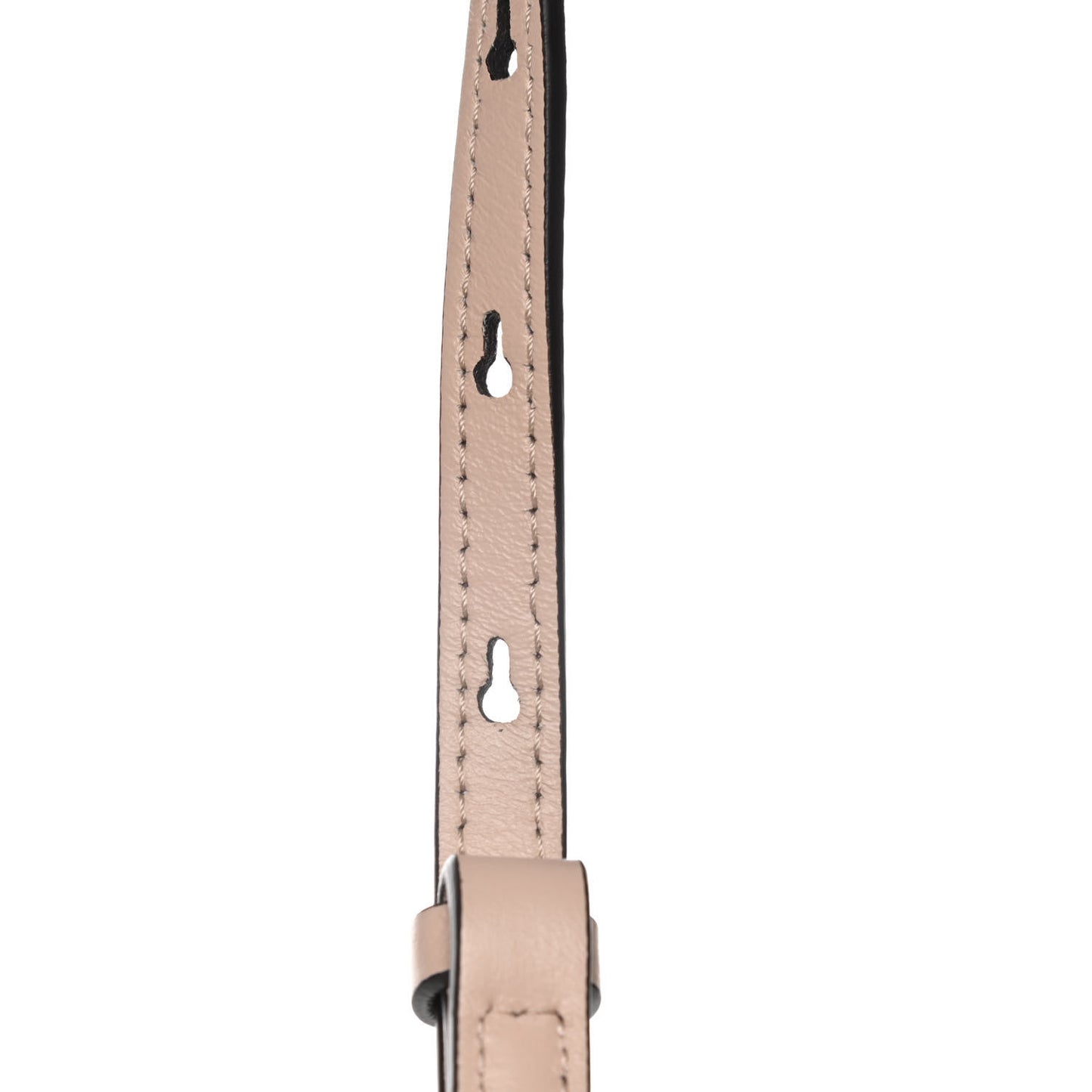 Calfskin Crystal Embellished Small Nile Bracelet Bag Cement Pink