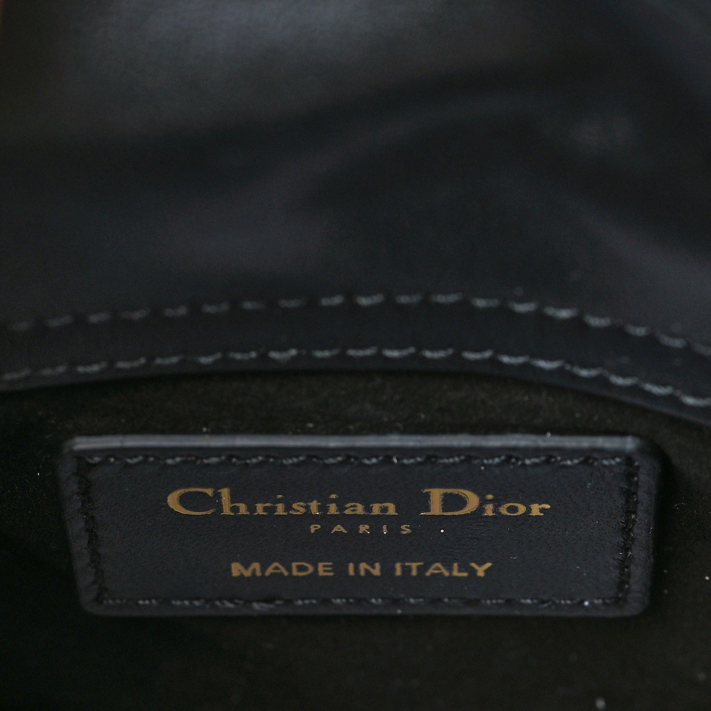 Lambskin Cannage Micro Lady Dior Black