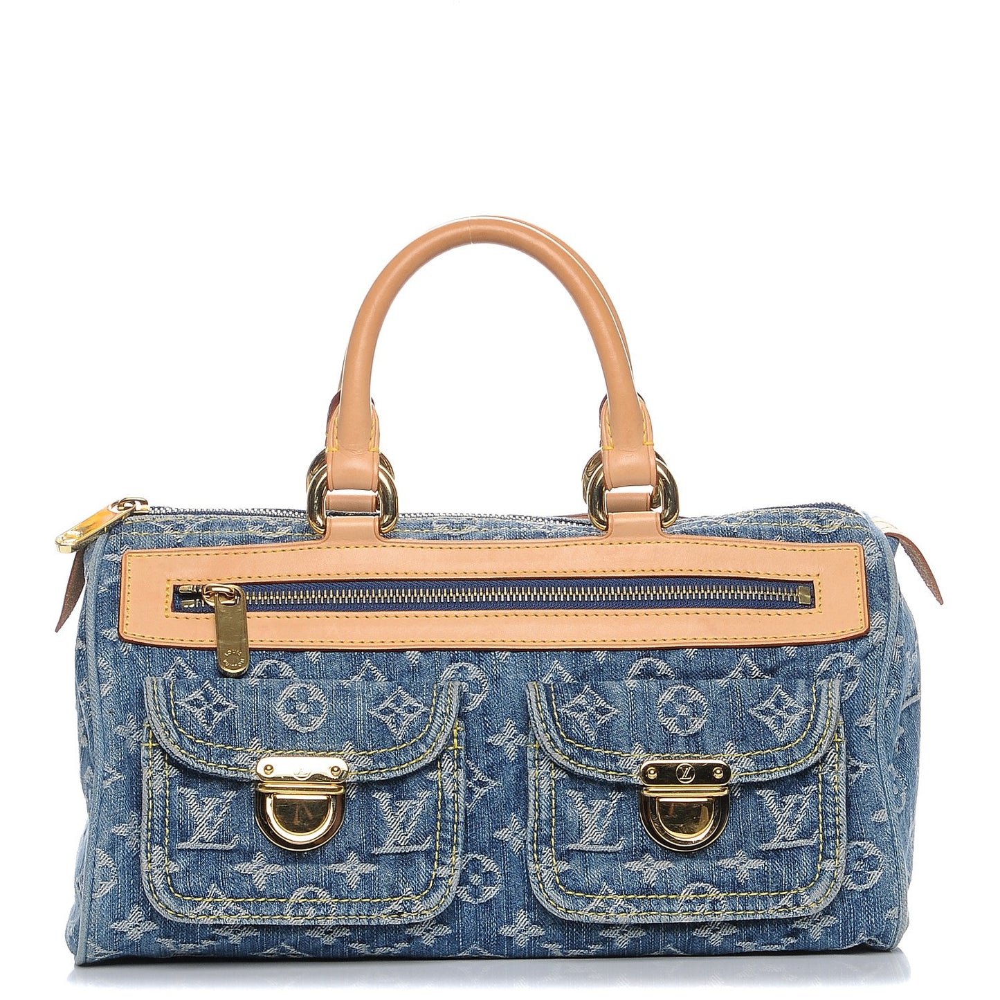 Monogram Denim Neo Speedy Blue