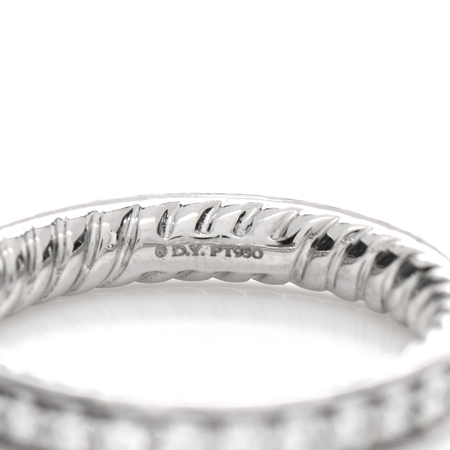 Platinum Diamond 3mm Eden Eternity Wedding Band Ring 45 3.5