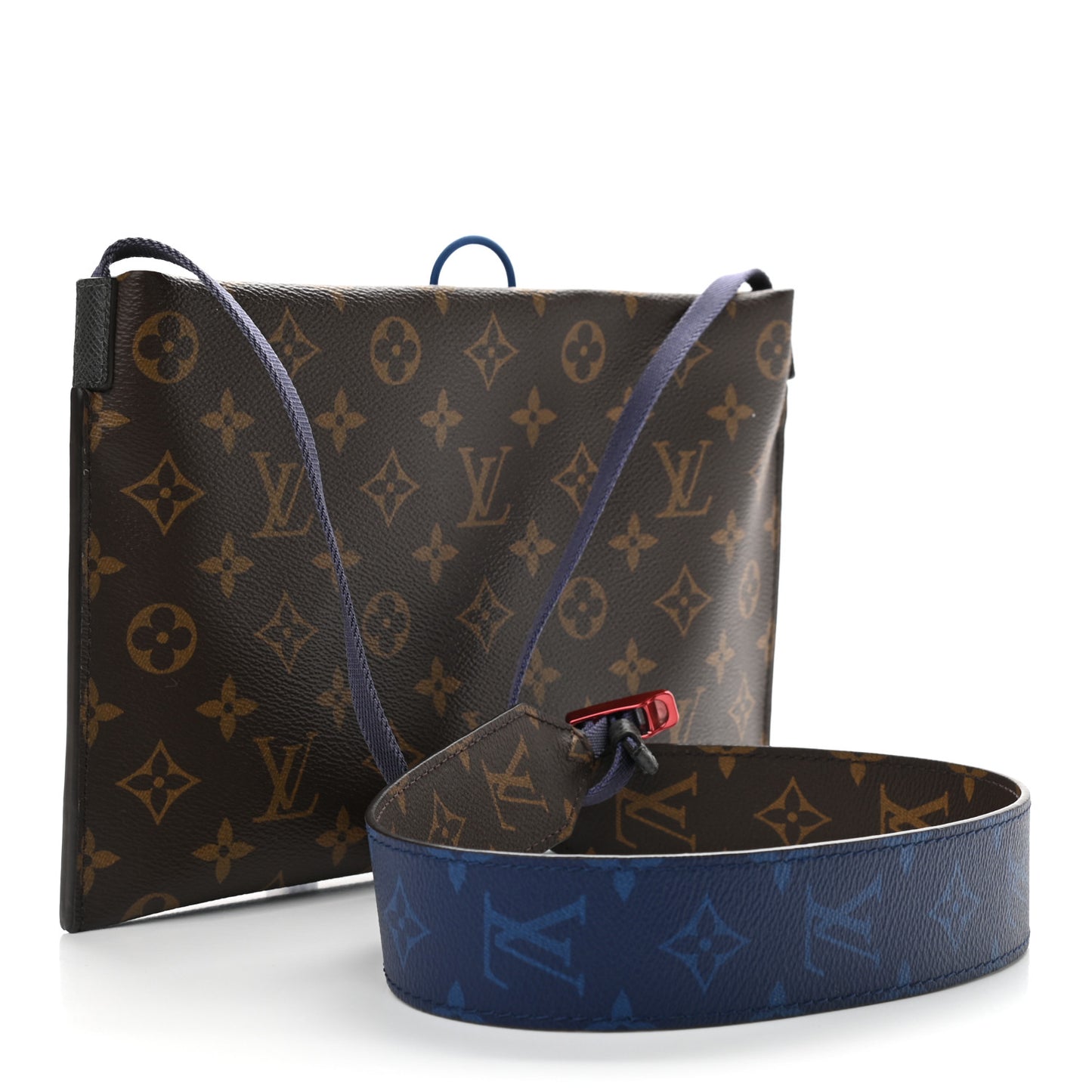 Monogram Small Outdoor Pouch Pacific Blue
