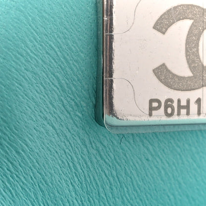 Chanel Lambskin Quilted Mini Rectangular Flap Turquoise 7 of 13