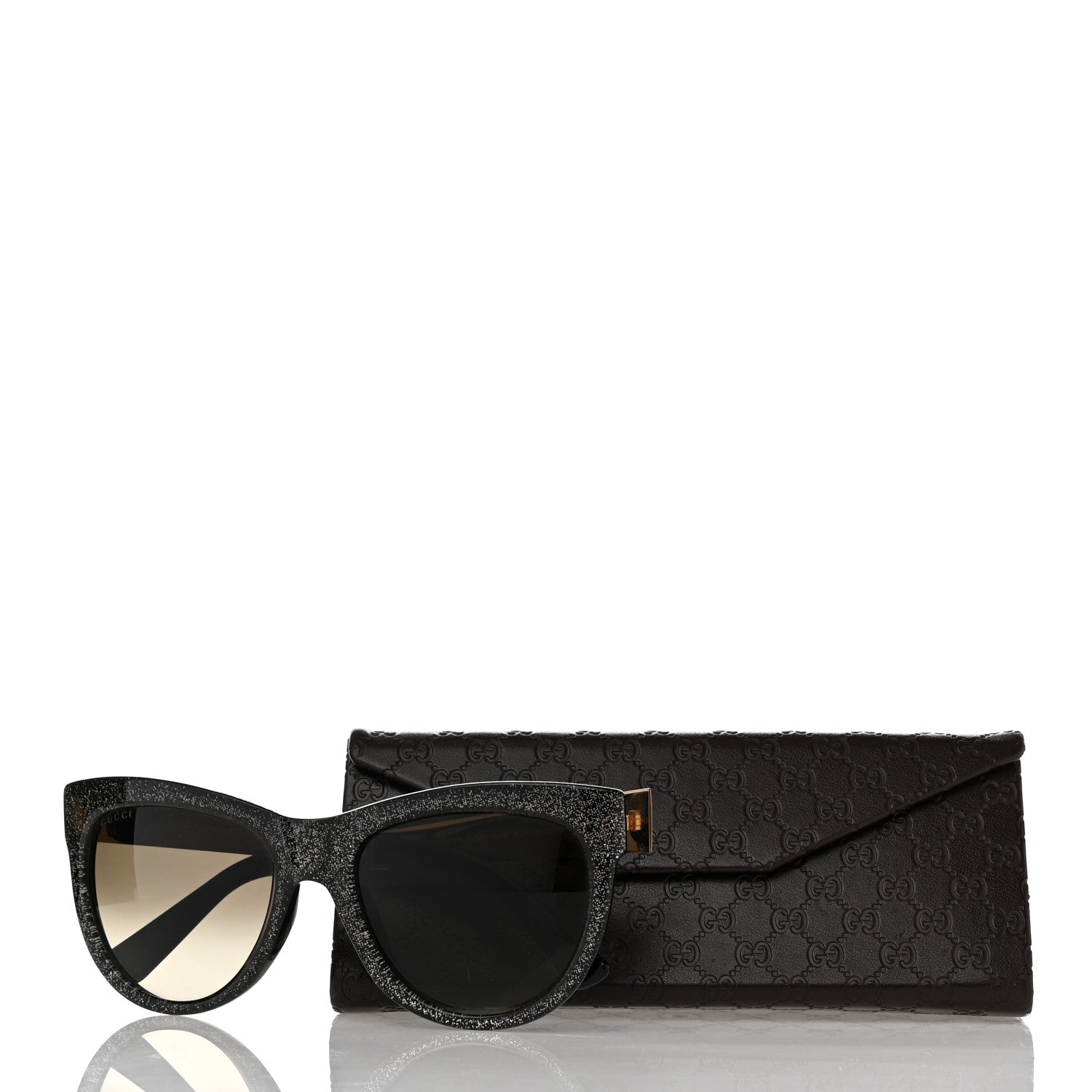 Gucci Glitter Cat Eye Sunglasses 3739/N/S Black 8 of 8