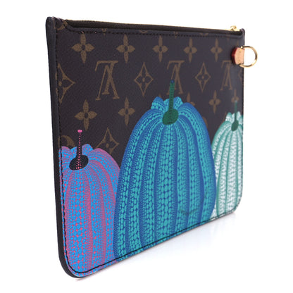 Louis Vuitton LV X YK Monogram Kusama Pumpkin Neverfull MM Pochette 3 of 8