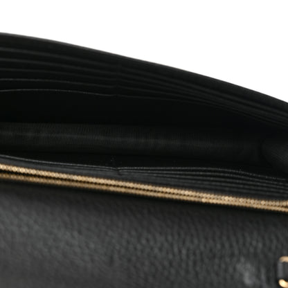 Gucci Dollar Calfskin Interlocking G Chain Wallet Black 5 of 10