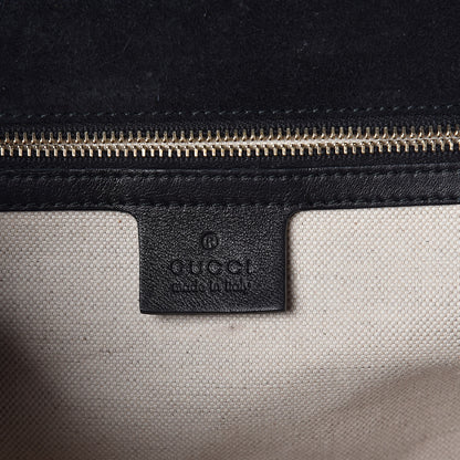 Gucci Patent Medium New Bamboo Top Handle Bag Black 6 of 10