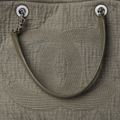 Chanel Canvas Large Double Face Shopping Tote Green 9 of 13