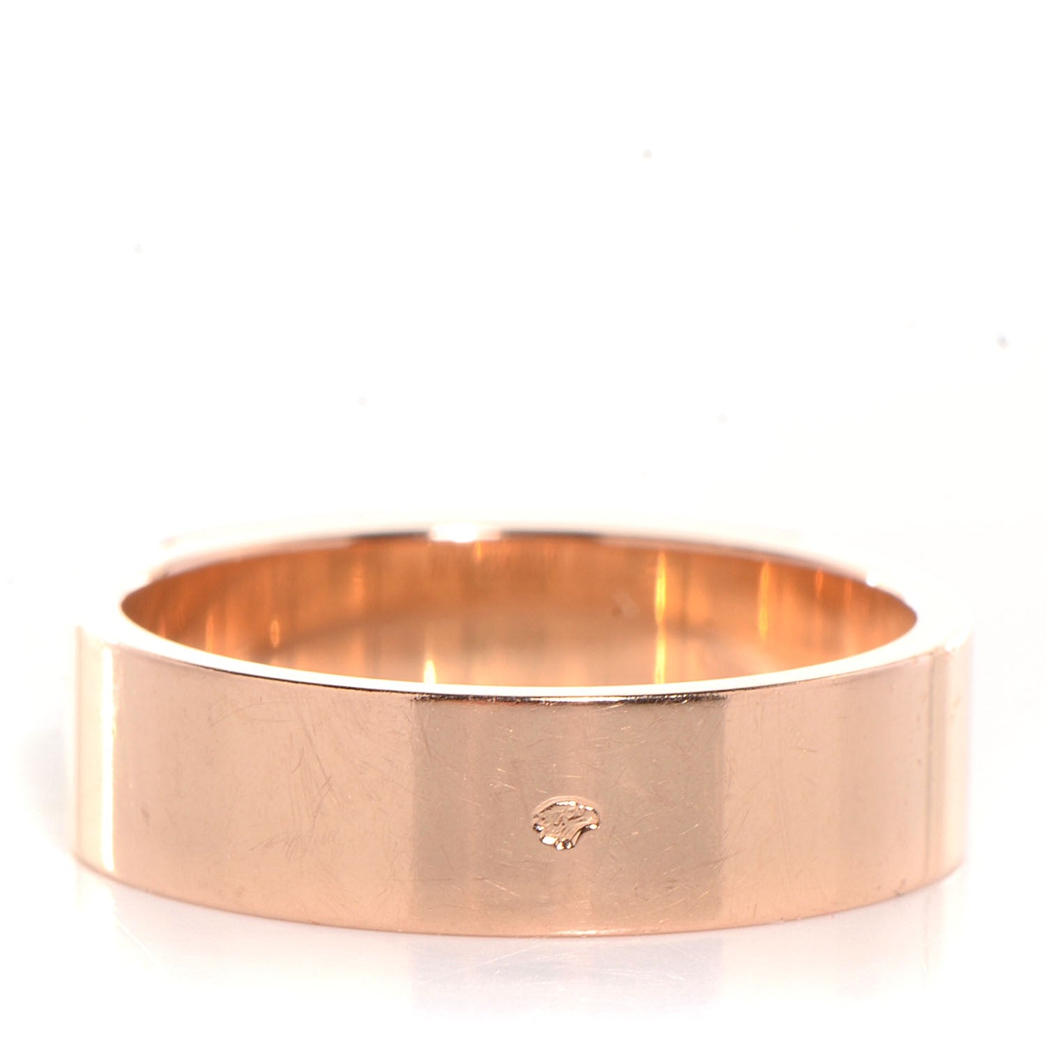 Hermes 18K Rose Gold Diamond PM Kelly Ring 51 5.75 8 of 9