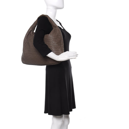 Bottega Veneta Nappa Intrecciato Medium Veneta Hobo Shadow 2 of 11